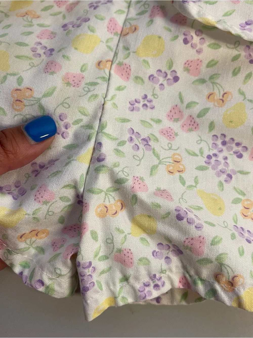 OshKosh B’gosh Vintage Pastel Fruit Pattern Short Romper